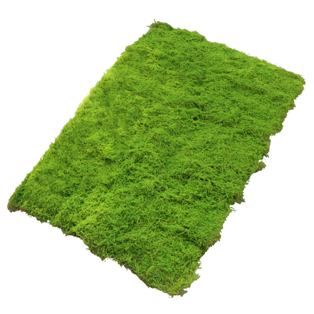 Preserved Moss Sheet - 人工芝マット、造花グリーンシート。ミニチュアガーデン、屋内庭園の装飾、DIYクラフト、写真撮影の背景に最適。