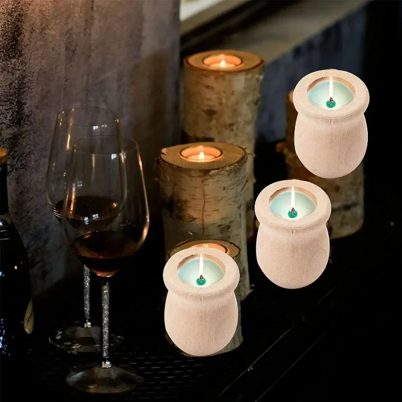 10 個 1.5 インチ 10 個未完成の空白の木製花瓶花瓶 - Florist Supply Vases のレビューと価格