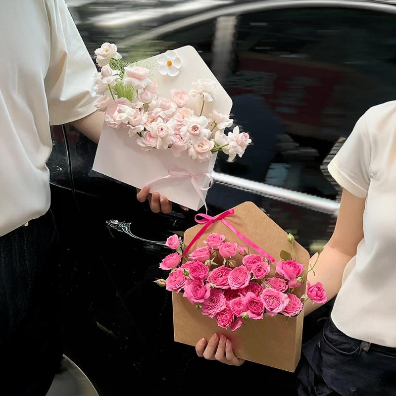 5 個クリエイティブ封筒フラワーボックス手折り花ギフトバッグ - Florist Flower Supply のレビューと価格