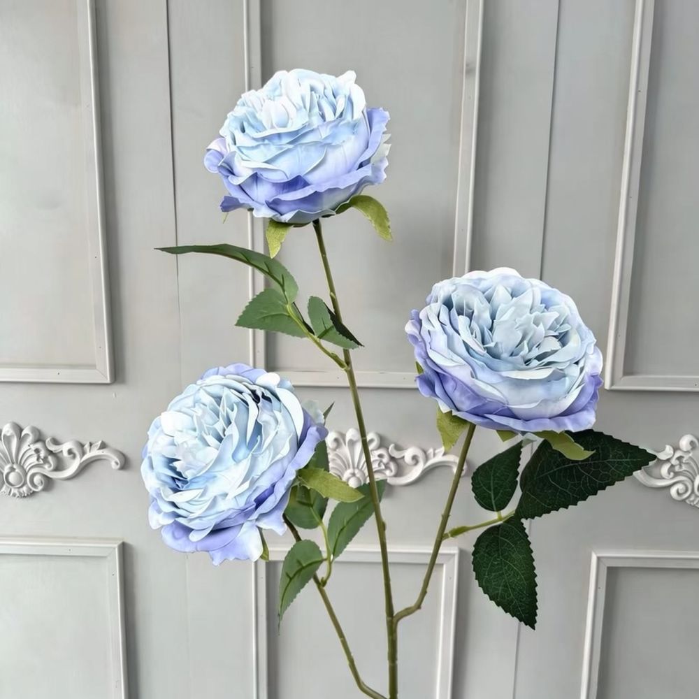 青いシルク製の造花。リアルな植物で、結婚式や自宅でのDIY装 - Florist Flower Supply のレビューと価格