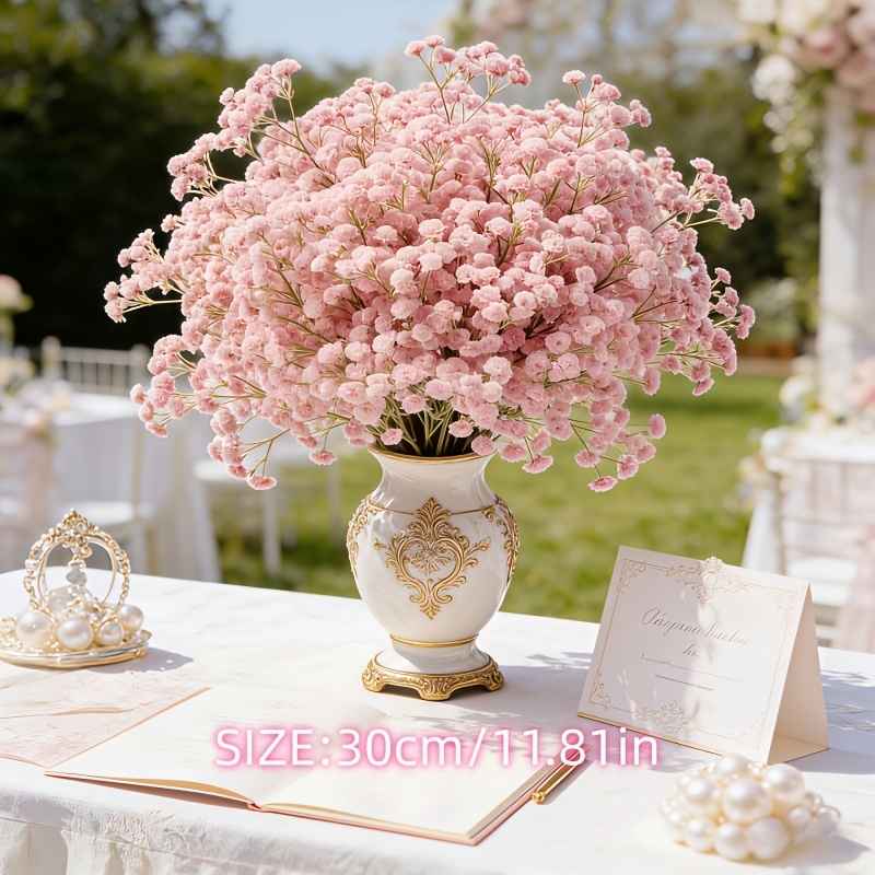130本の茎を持つピンクのジプソフィラ造花ブーケ、新鮮で美し - Florist Supply Bulk のレビューと価格